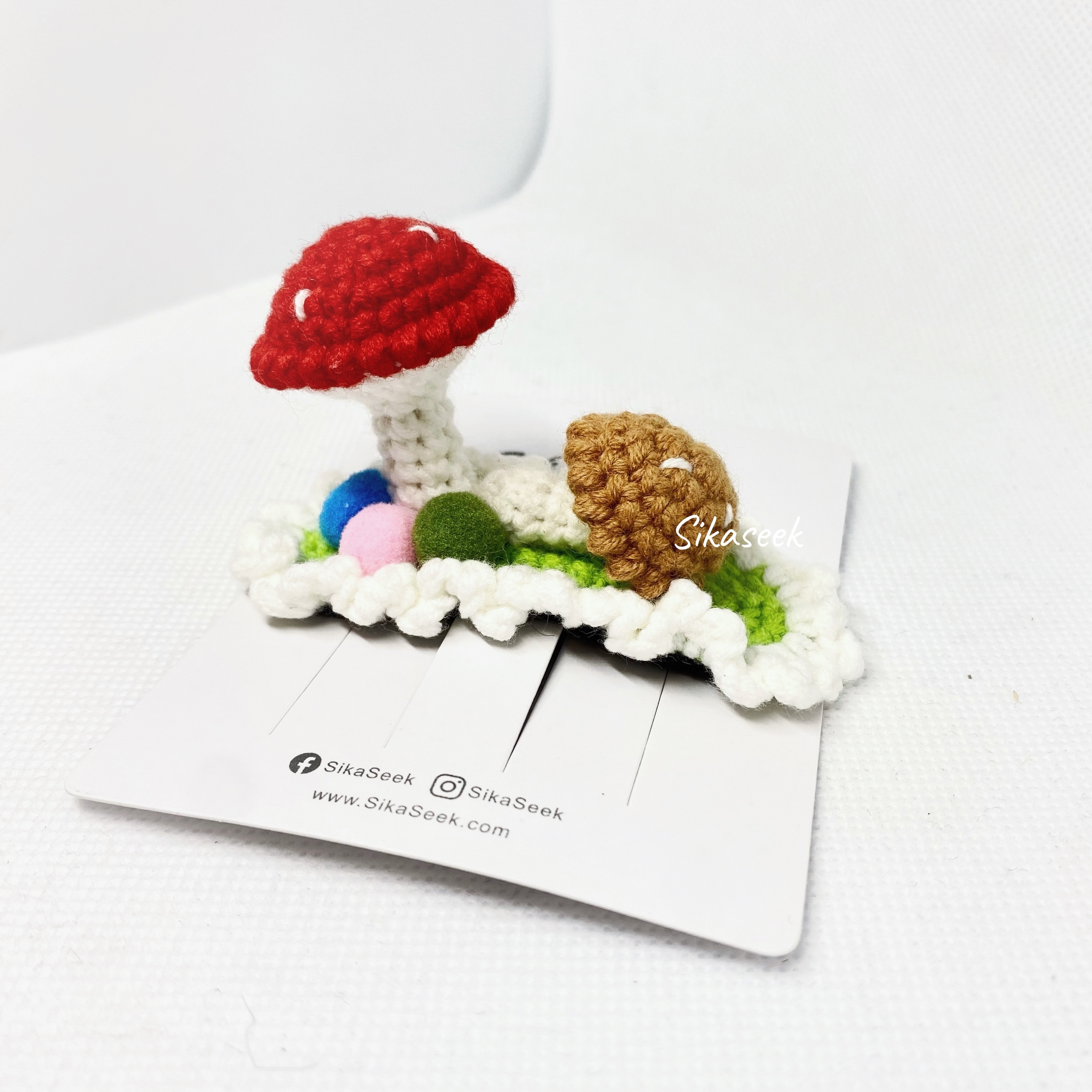 SK9251  立體蘑菇頭夾