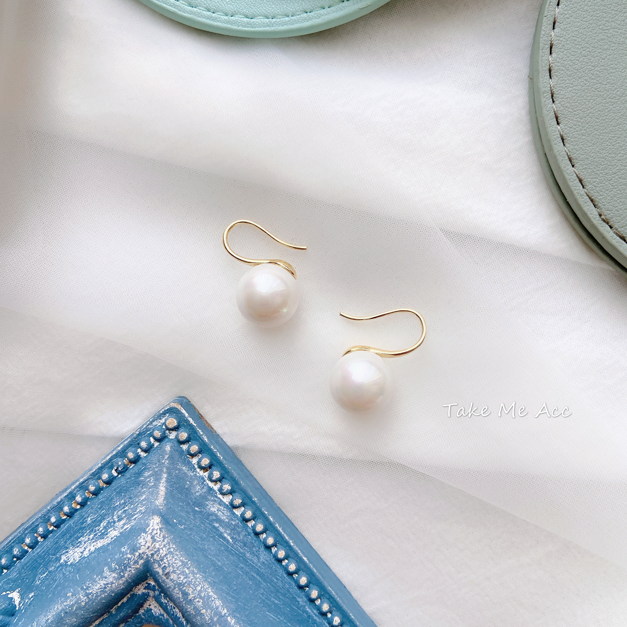 夜海光亮 │ 純銀針耳環