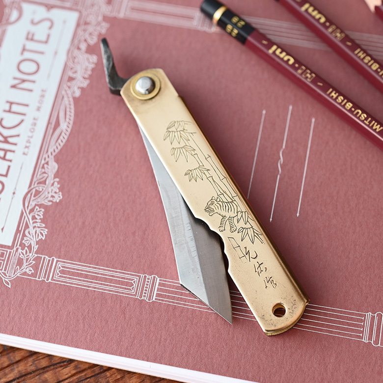 永尾駒製作所 肥後守定駒：積層鋼竹虎小刀 第五代