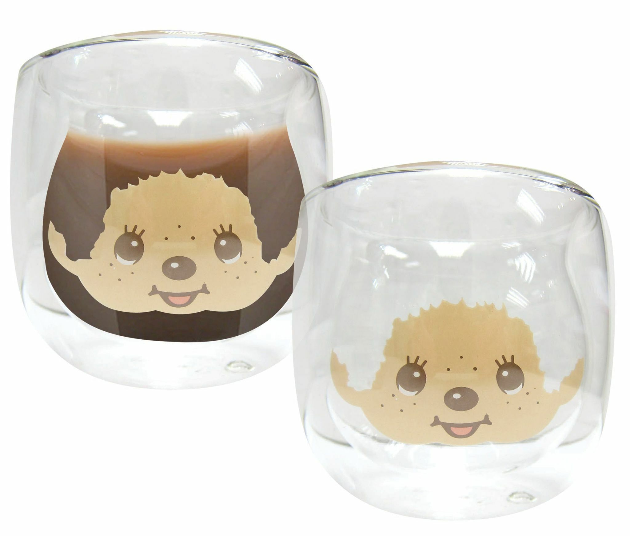 Monchhichi雙層玻璃杯