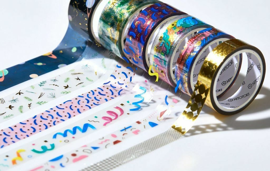 圖案 壓箔款 Soda 透明PET膠帶 寬15MM ｜KING JIM