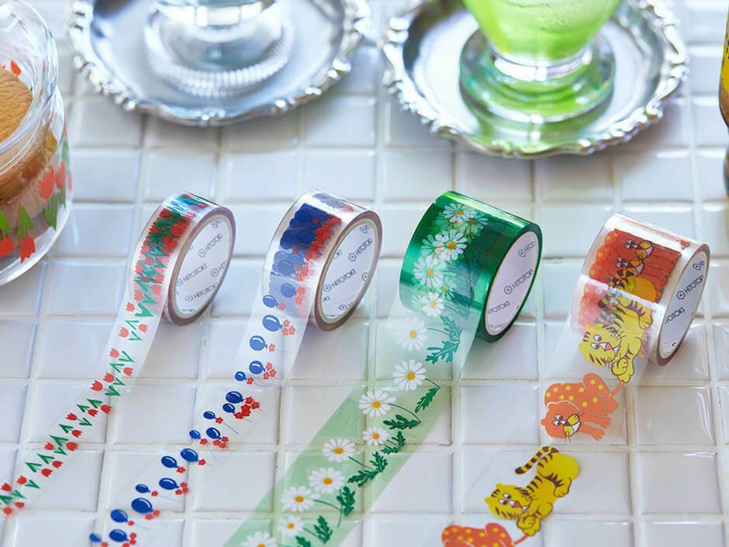 氣球款 Soda 透明PET膠帶 石塚硝子聯名 寬20MM ｜KING JIM