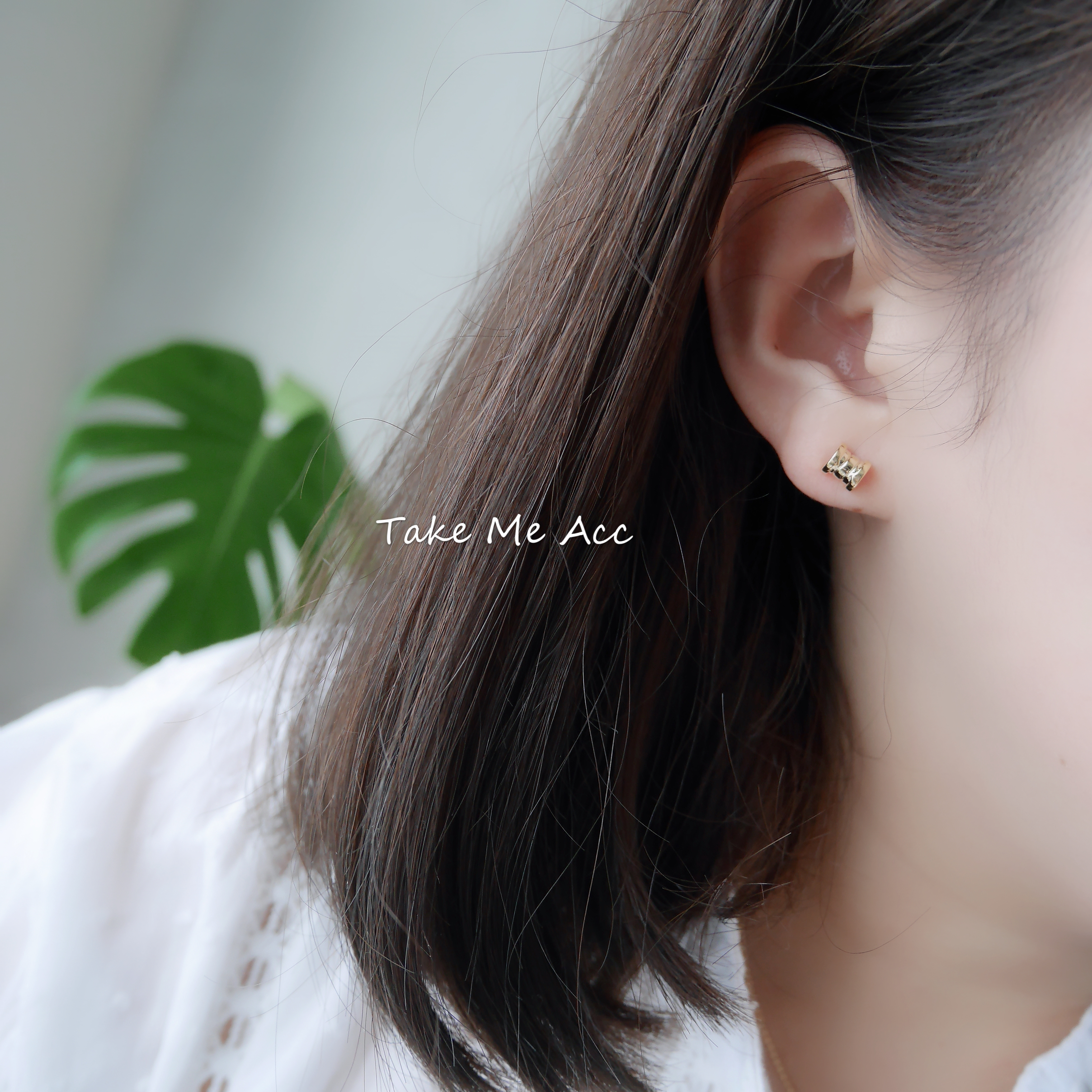 小逗點 │ 全純銀耳環