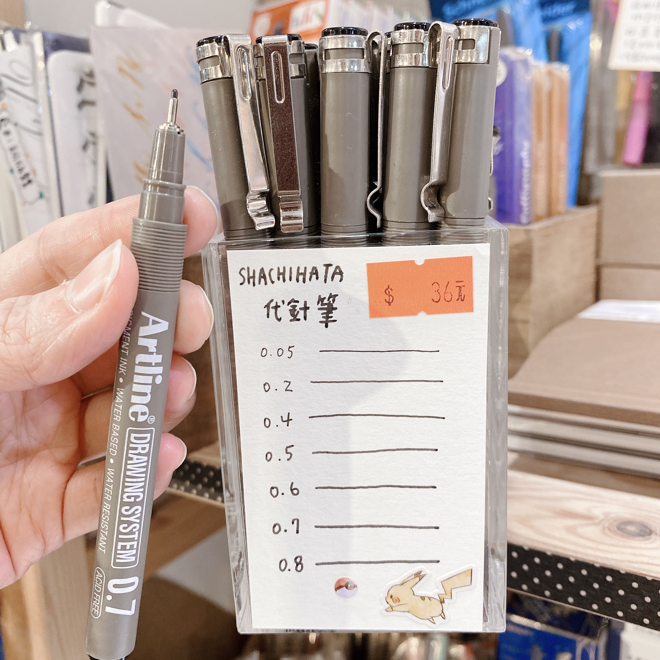 Shachihata Artline 代針筆
