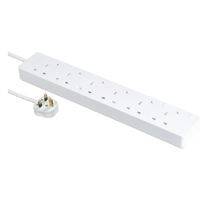 施耐德電器 Schneider Electric Schneider 13A 六位獨立開關安全插座 連3米線 TSH36_3_WE_C5