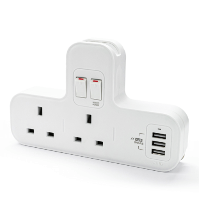 M2K T型轉換插 4.2A USB 香港行貨