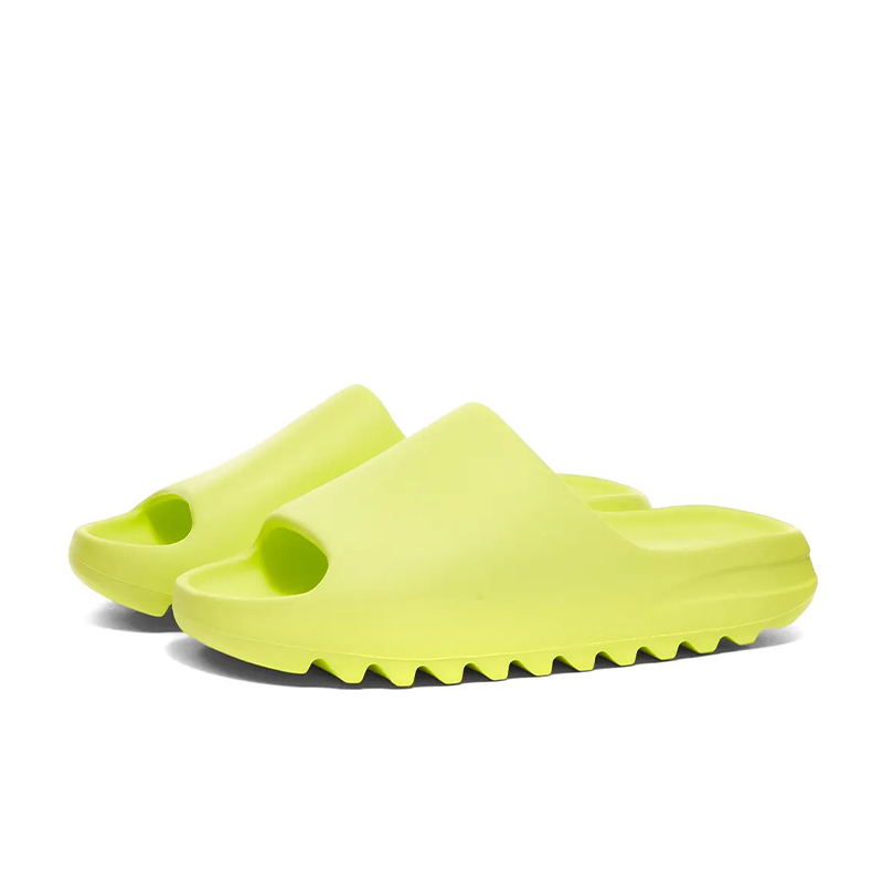 ADIDAS YEEZY SLIDE '' Glow Green '' 螢光綠涼拖鞋男女款GX6138