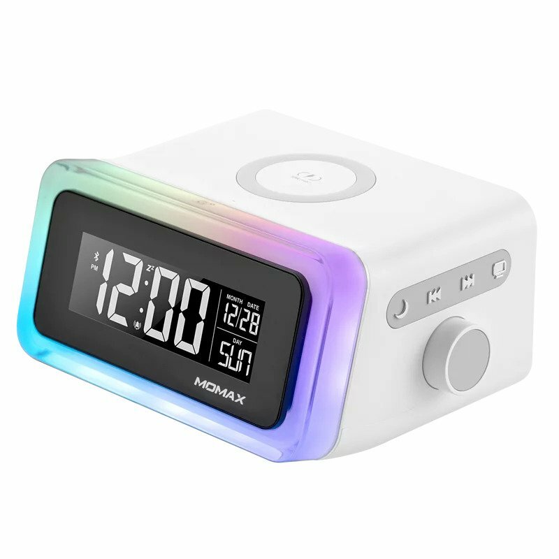 MOMAX Q.Clock 2 幻彩鬧鐘藍牙無線充電座 QC2