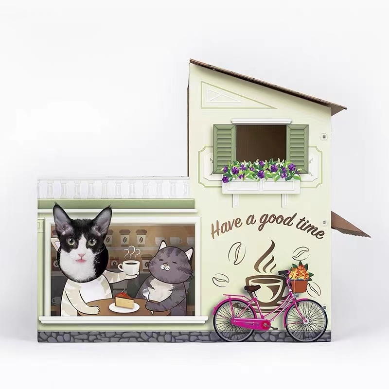 Smile Paws Coffee Shop貓屋(內附貓抓板）