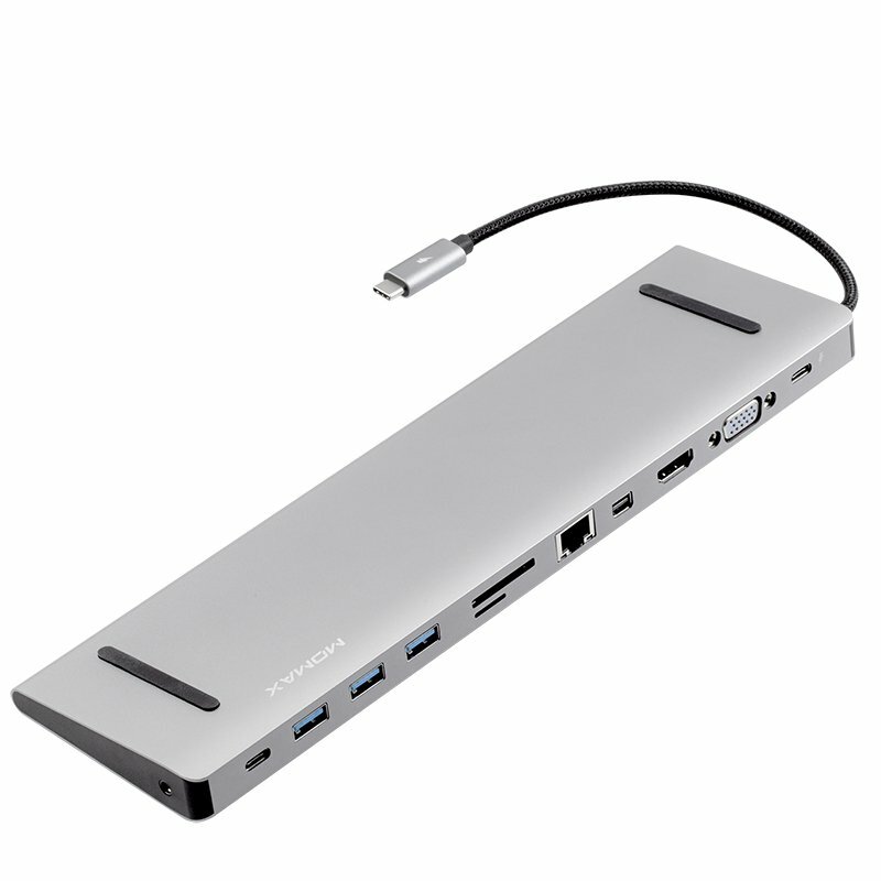 ONELINK DH10 Type-C PD 擴充器 12-in-1 [太空灰]