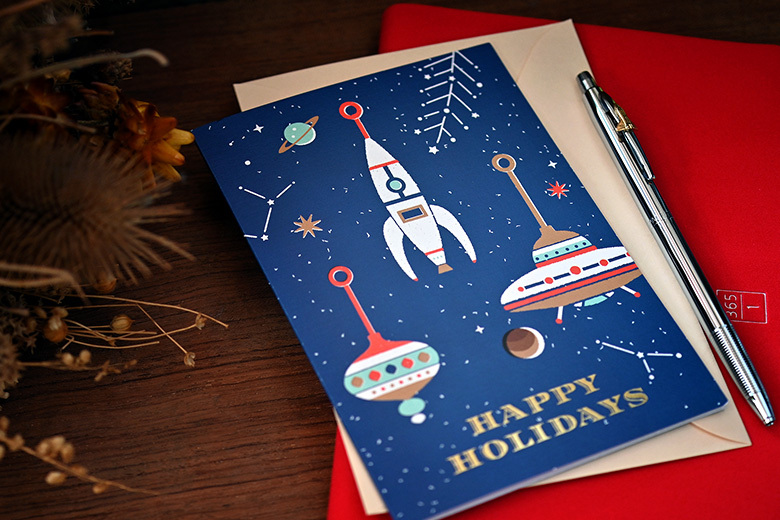 HAPPY HOLIDAYS Greeting Card