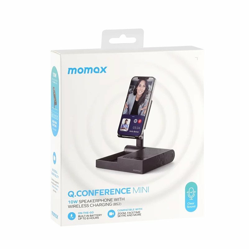 MOMAX Q.Conference 10W Mini 無線會議喇叭連無線充電 BS2