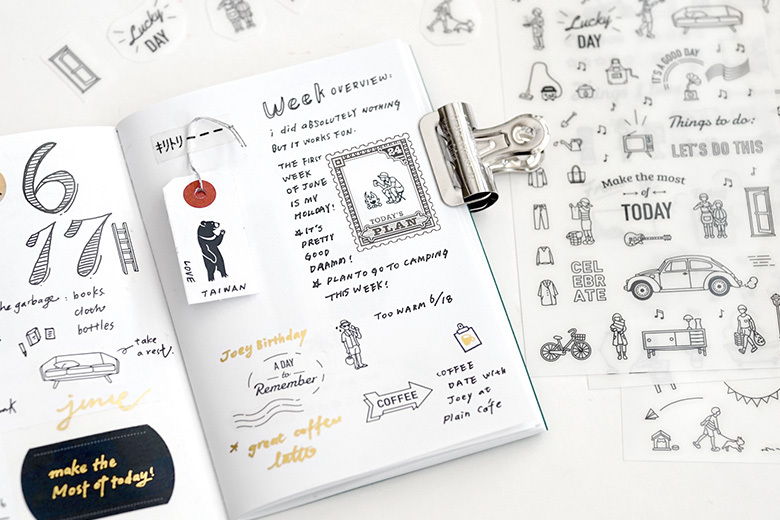 本日薄膜轉印貼紙 附防水信封