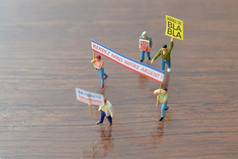 Preiser迷你小人 10787 示威遊行