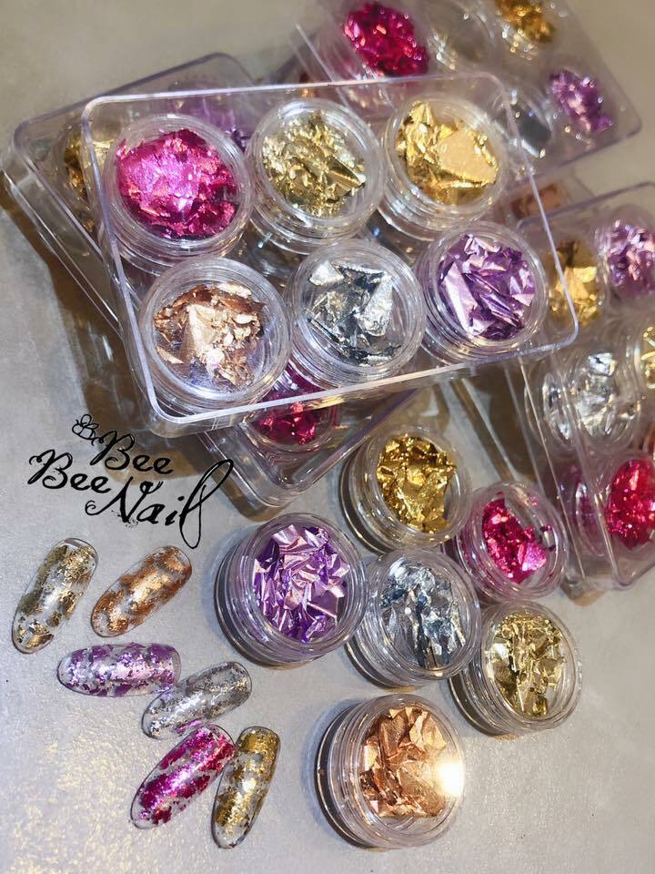 啞面金箔6色套裝