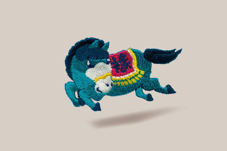 角斯角斯 在地的台灣12生肖幻獸燙貼繡片