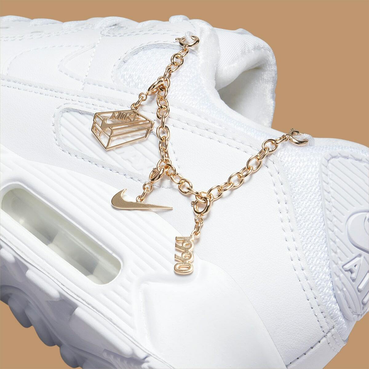 nike air max 90 with charm bracelet