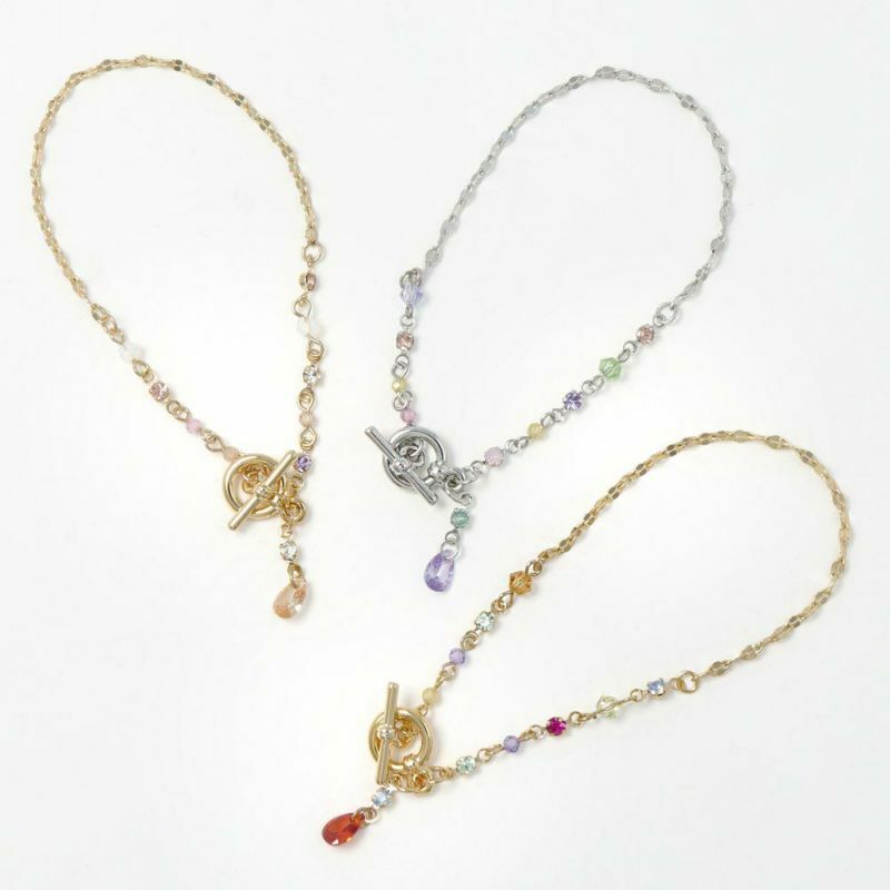 彩色珠&晶石手鏈