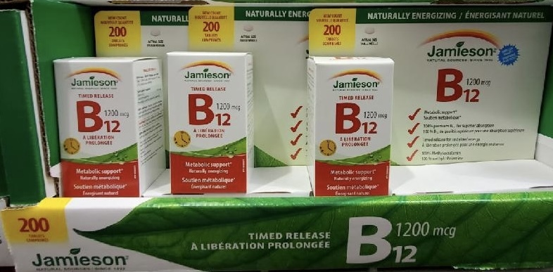 加拿大 Jamieson維他命B12  1,200 mcg 200粒裝