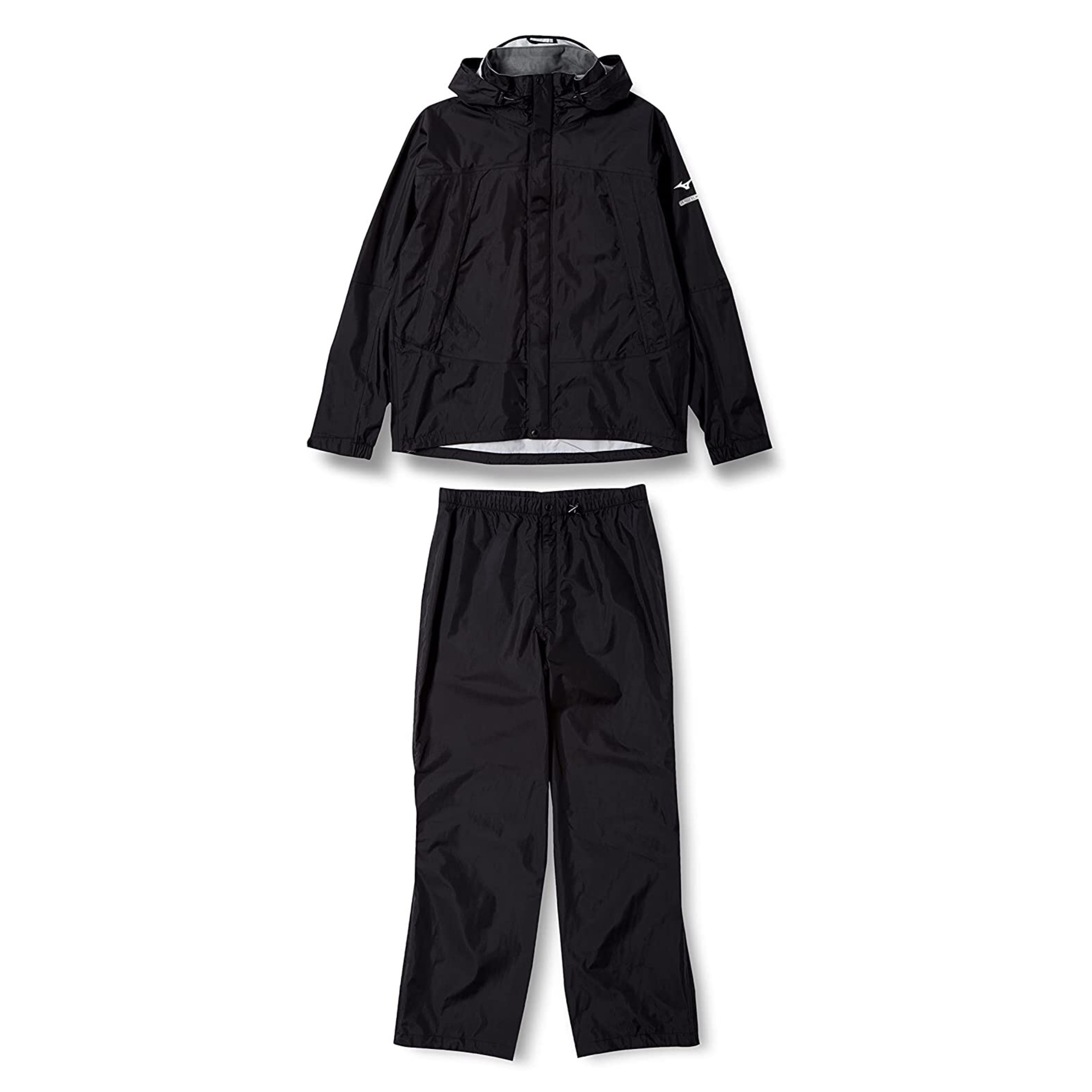 💥日本直送】MIZUNO BERGTECH EX Storm Saber V 防水套装雨衣男士黑色