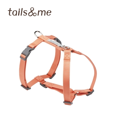 Tails & Me Harness 尼龍胸背帶 XS~L．粉橘