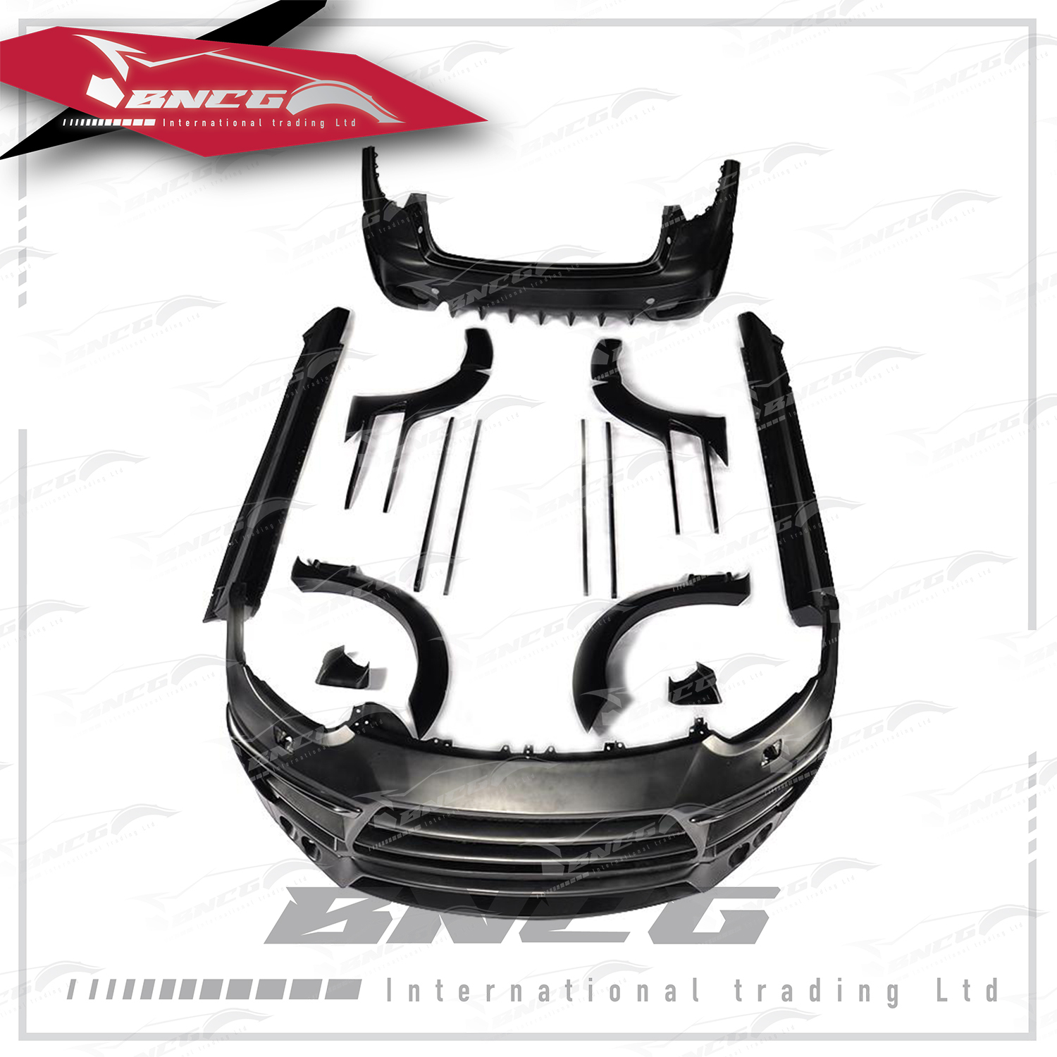 保時捷 Porsche Cayenne 15-17年式 改裝 卡夢 碳纖維 外觀件 空力套件 TECHART款 FRP包围