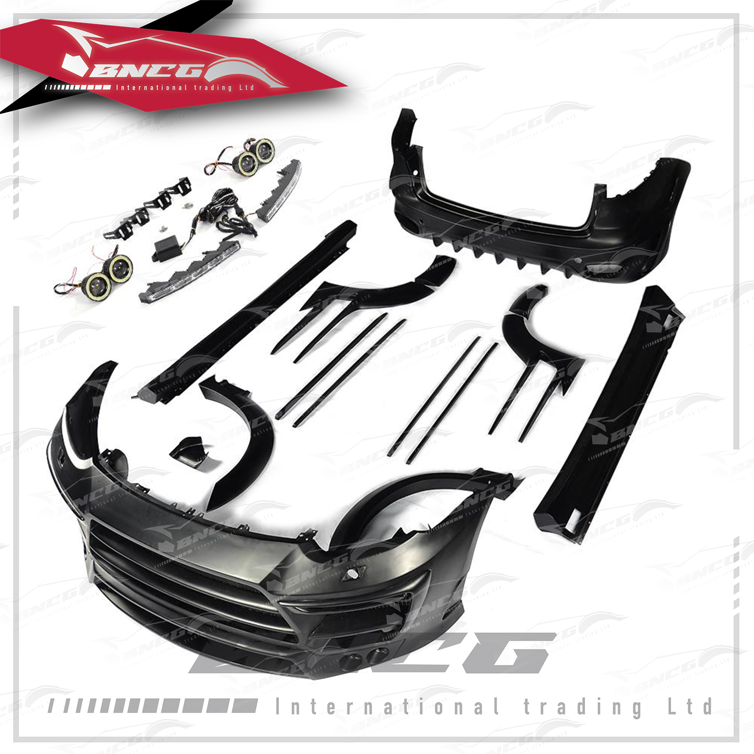 保時捷 Porsche Cayenne 15-17年式 改裝 卡夢 碳纖維 外觀件 空力套件 TECHART款 FRP包围