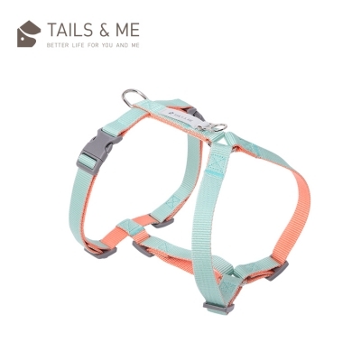Tails & Me Harness 尼龍胸背帶 XS~L．粉橘薄荷