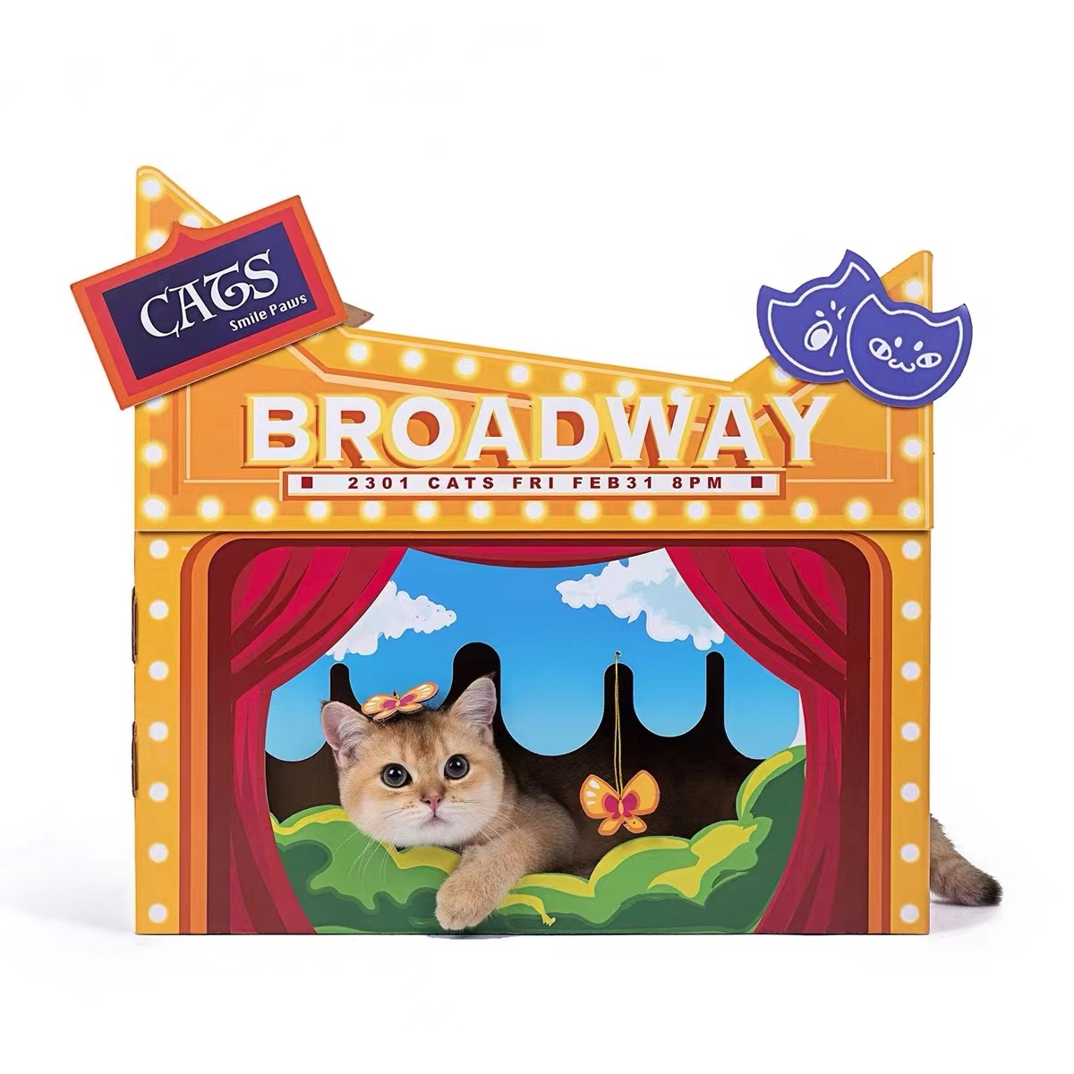 Smile Paws百老匯貓屋(內附貓抓板）