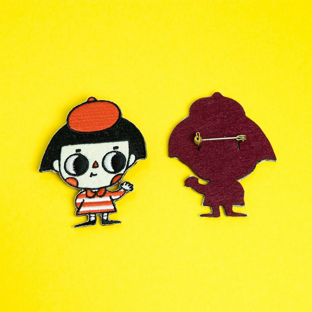 小畫家 刺繡別針｜微醺斑比