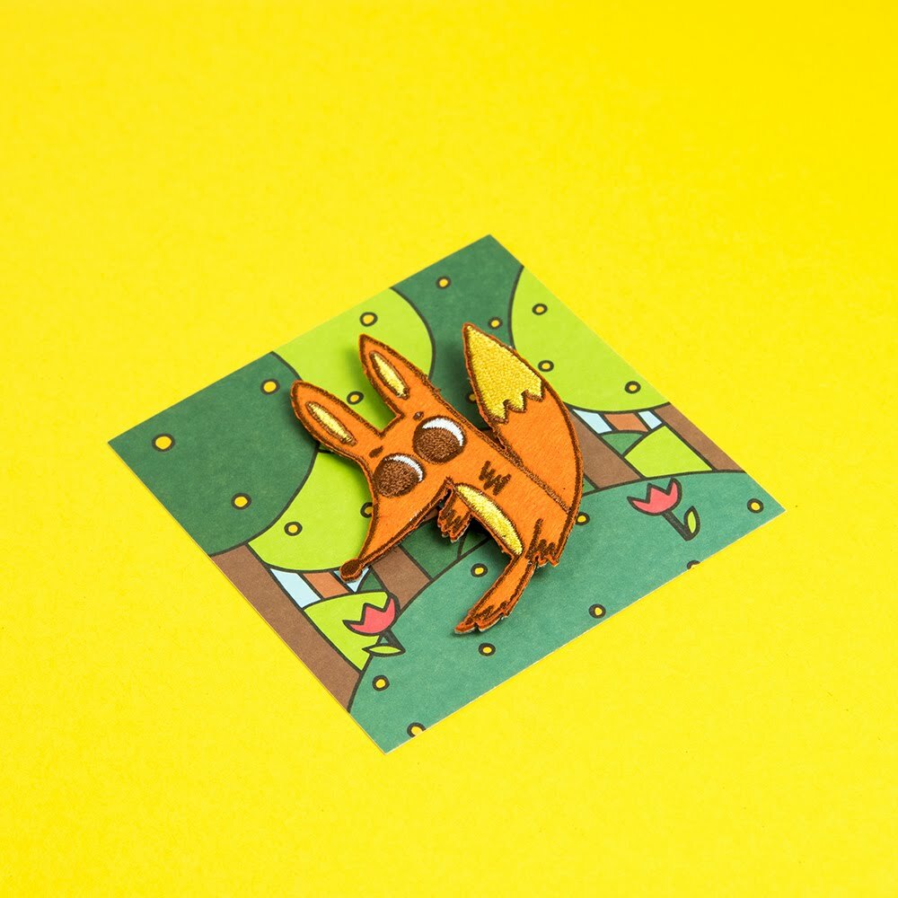 小狐狸 刺繡別針｜微醺斑比