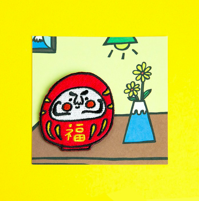 福神 刺繡別針｜微醺斑比