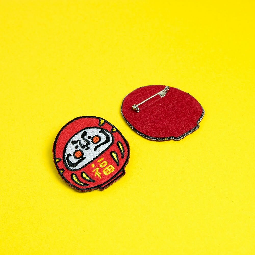 福神 刺繡別針｜微醺斑比