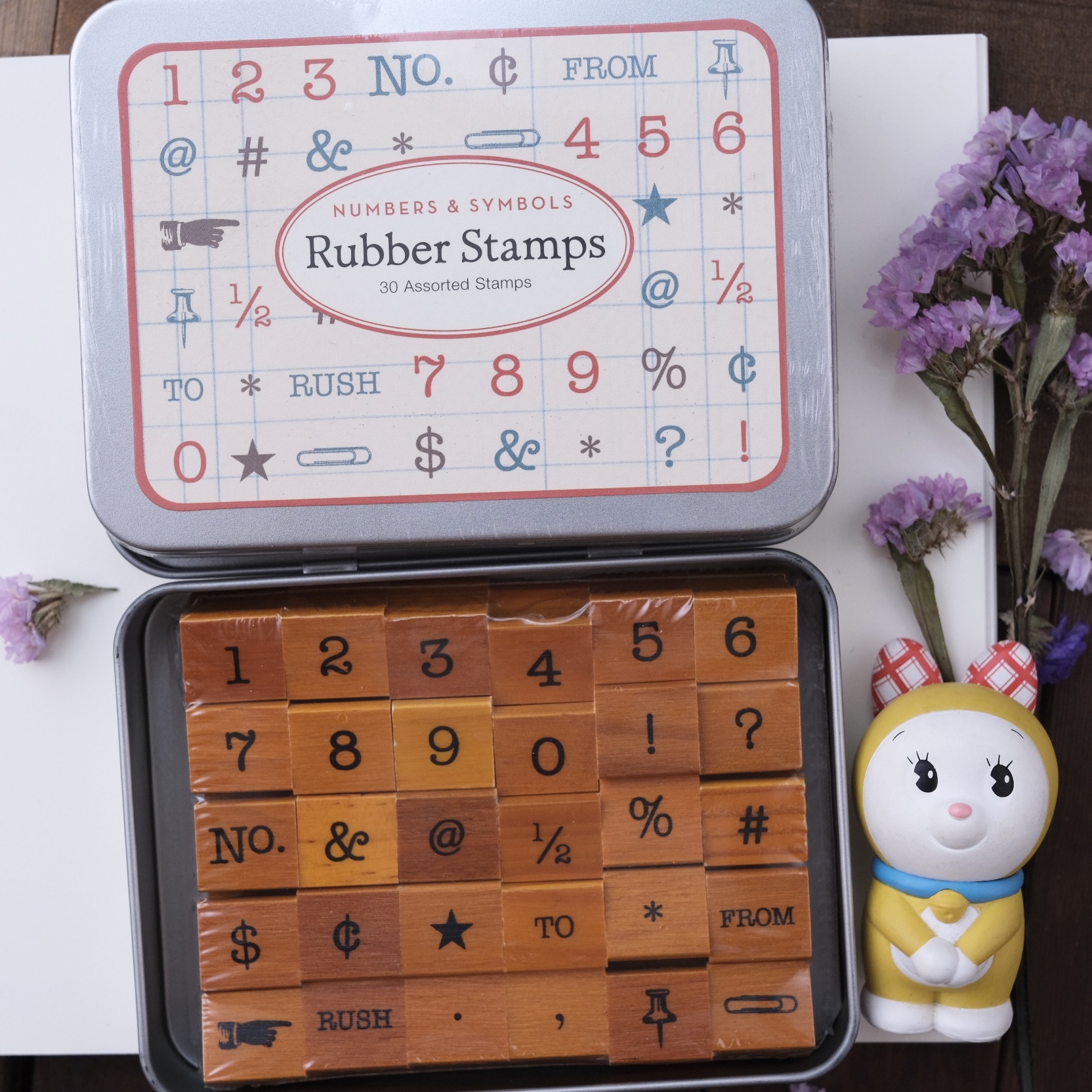 Cavallini & Co. -  Numbers & Symblos mini-stamp set