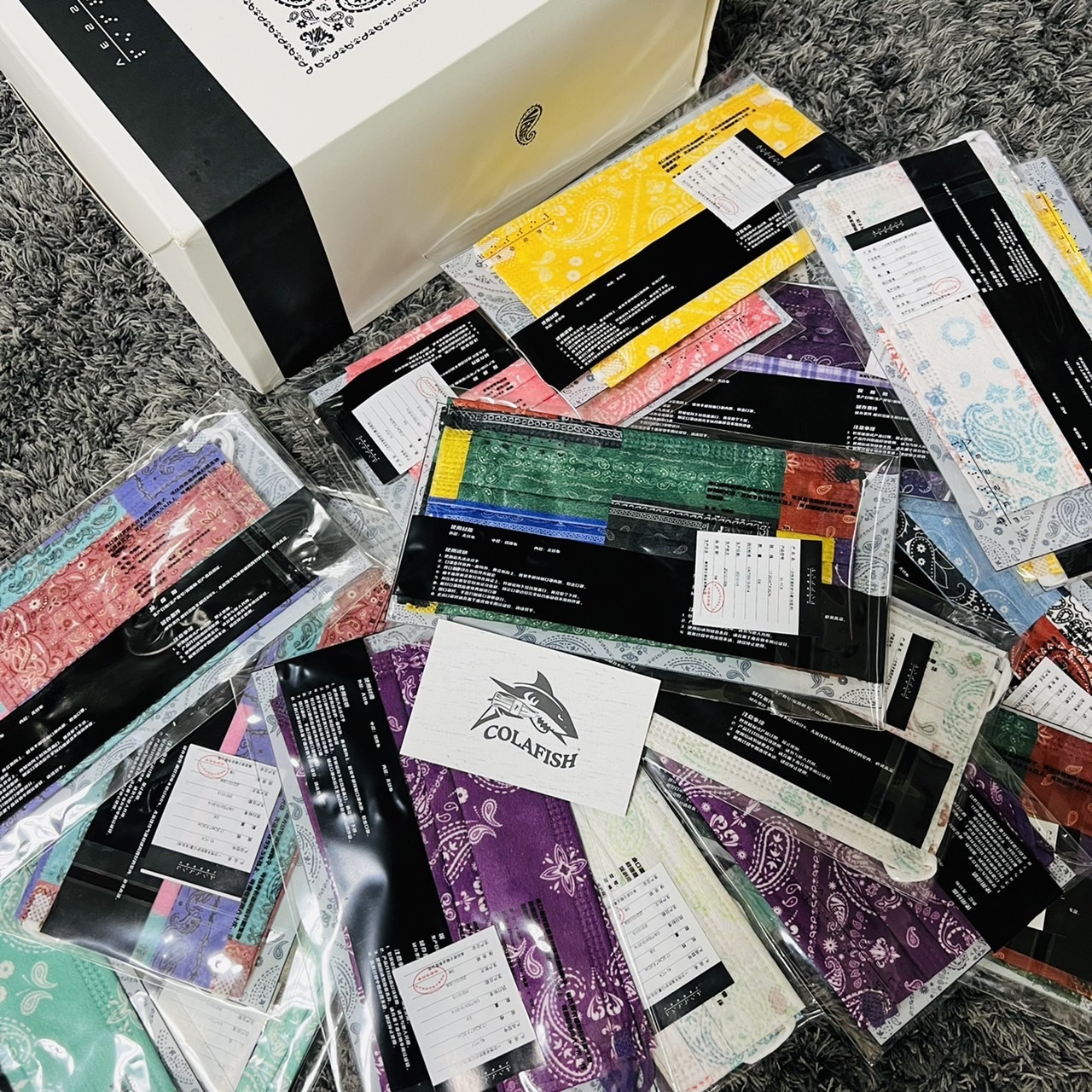 xVESSEL G.O.P. LOWS PAISLEY 吳建豪 變形蟲 LOGO 口罩