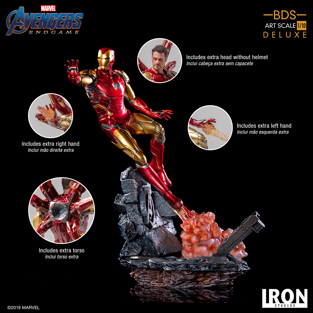 Iron Studios Avengers: Endgame BDS Art Scale Estátua 1/10 Iron 