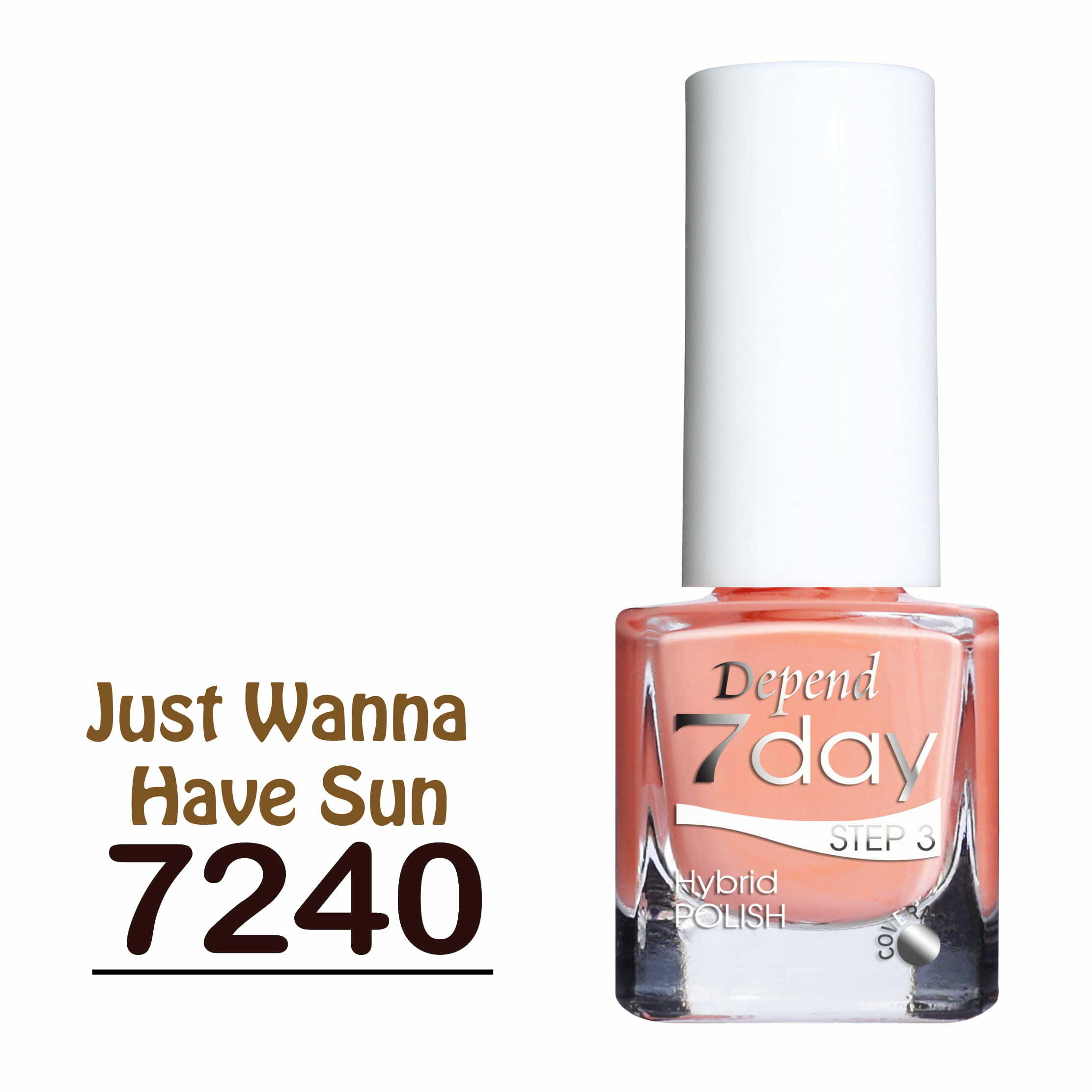 7day 仿GEL甲快乾甲油 7240 Just Wanna Have Sun淺橙色 (不透明)