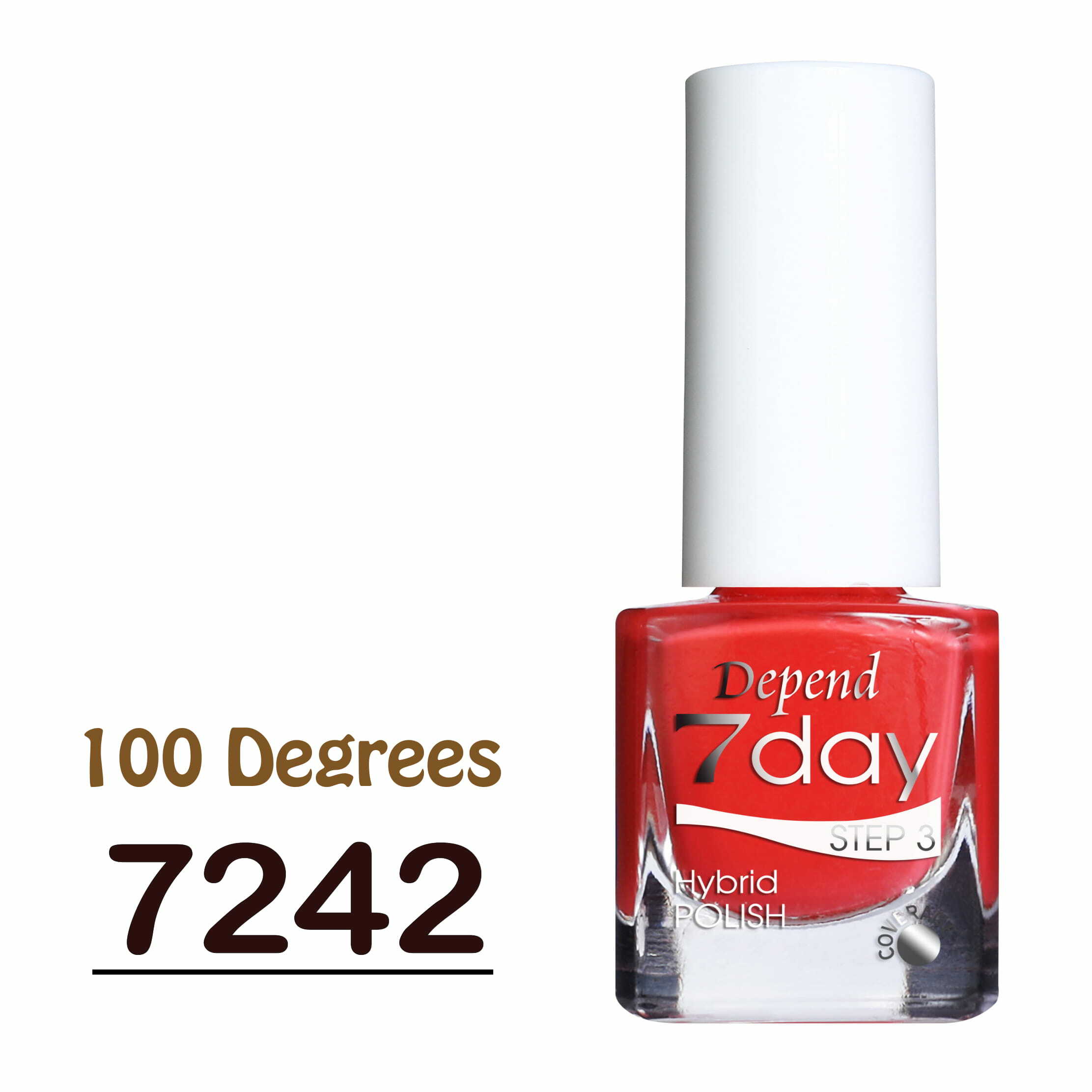 7day 仿GEL甲快乾甲油 7242 100 Degrees 火熱桃紅色 (不透明)