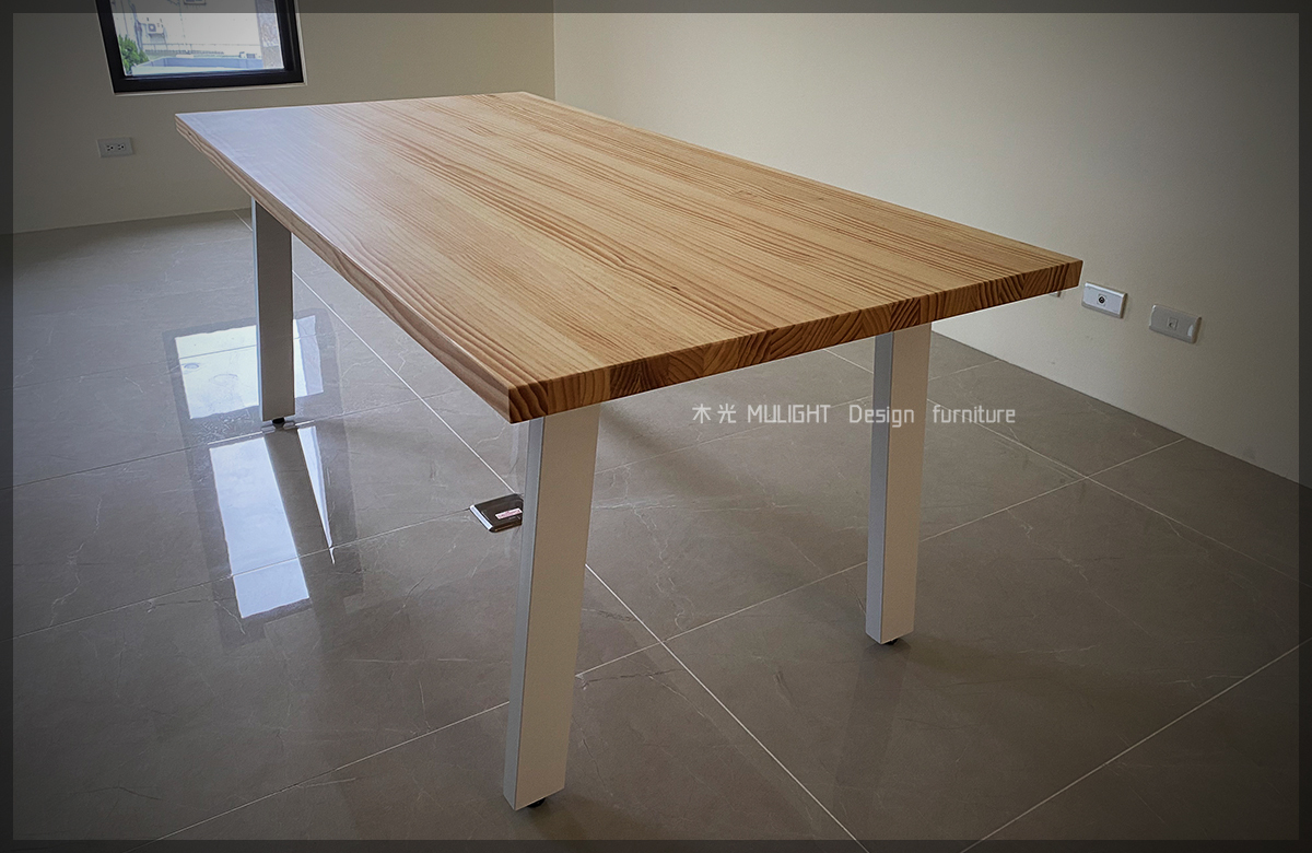 TA0087-Bianca-北歐俐落斜角實木桌
