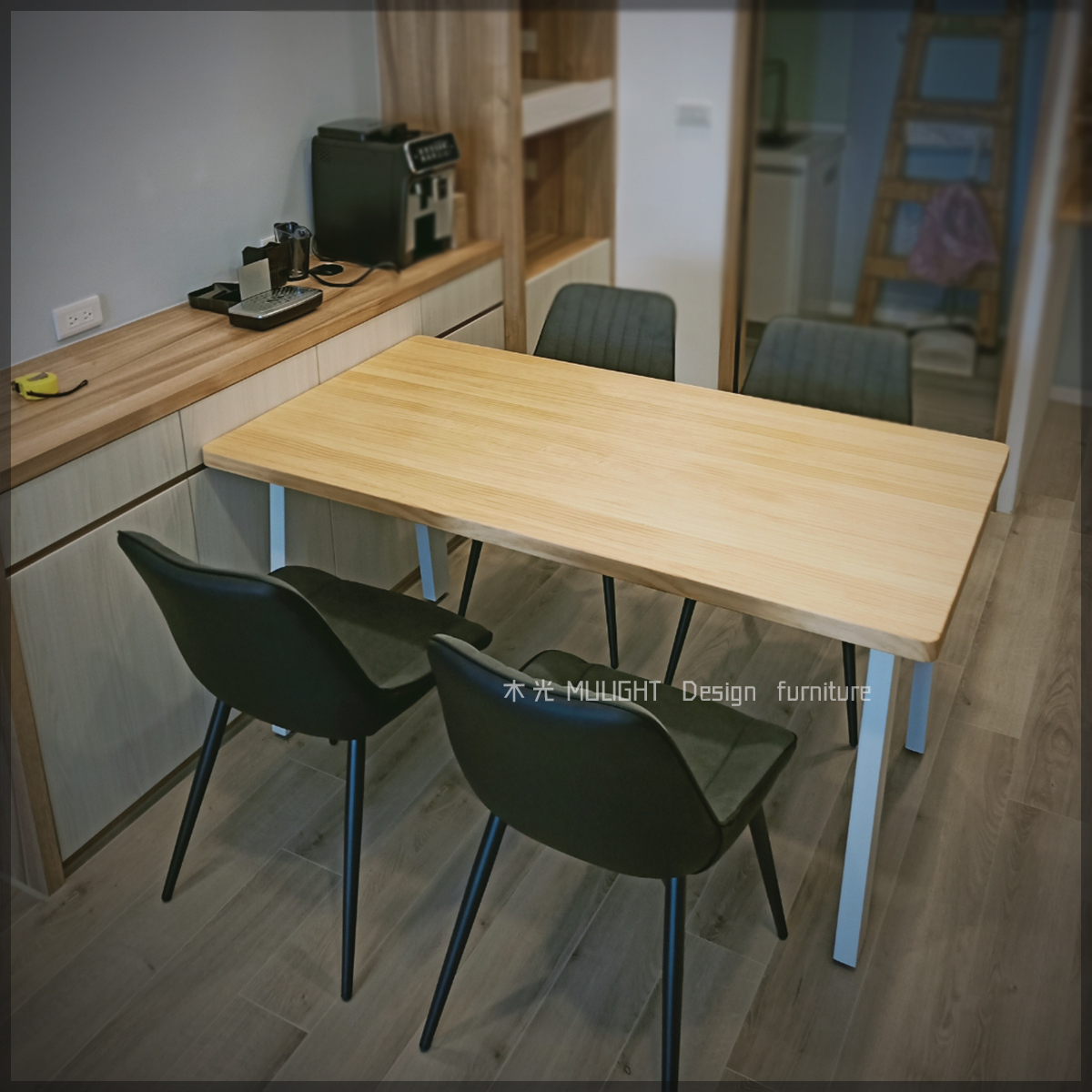 TA0087-Bianca-北歐俐落斜角實木桌