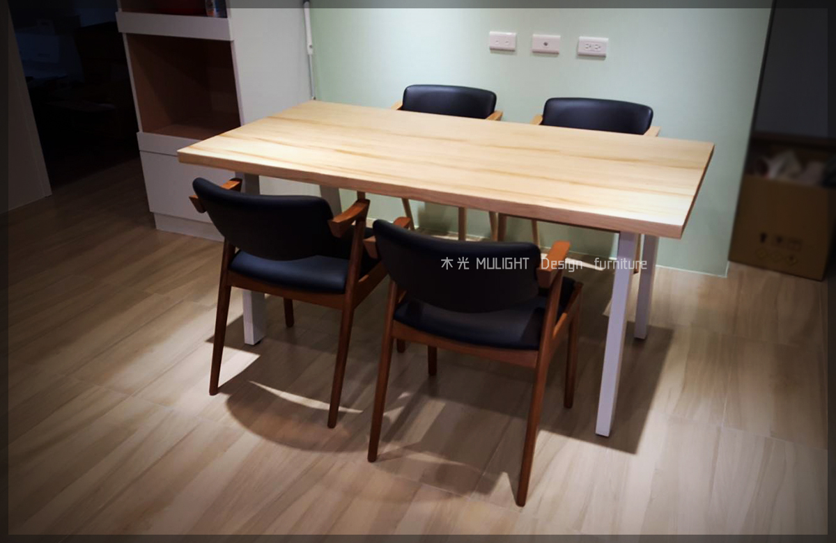 TA0087-Bianca-北歐俐落斜角實木桌