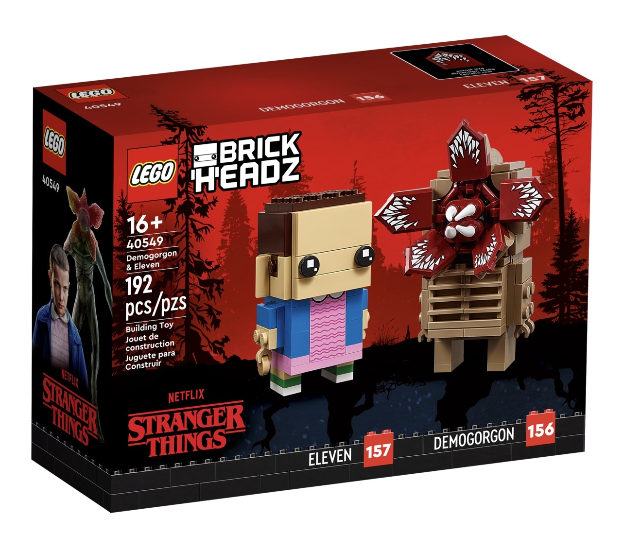 [飛米樂高積木專賣店] LEGO 40549 大頭系列 《怪奇物語™》魔神與11