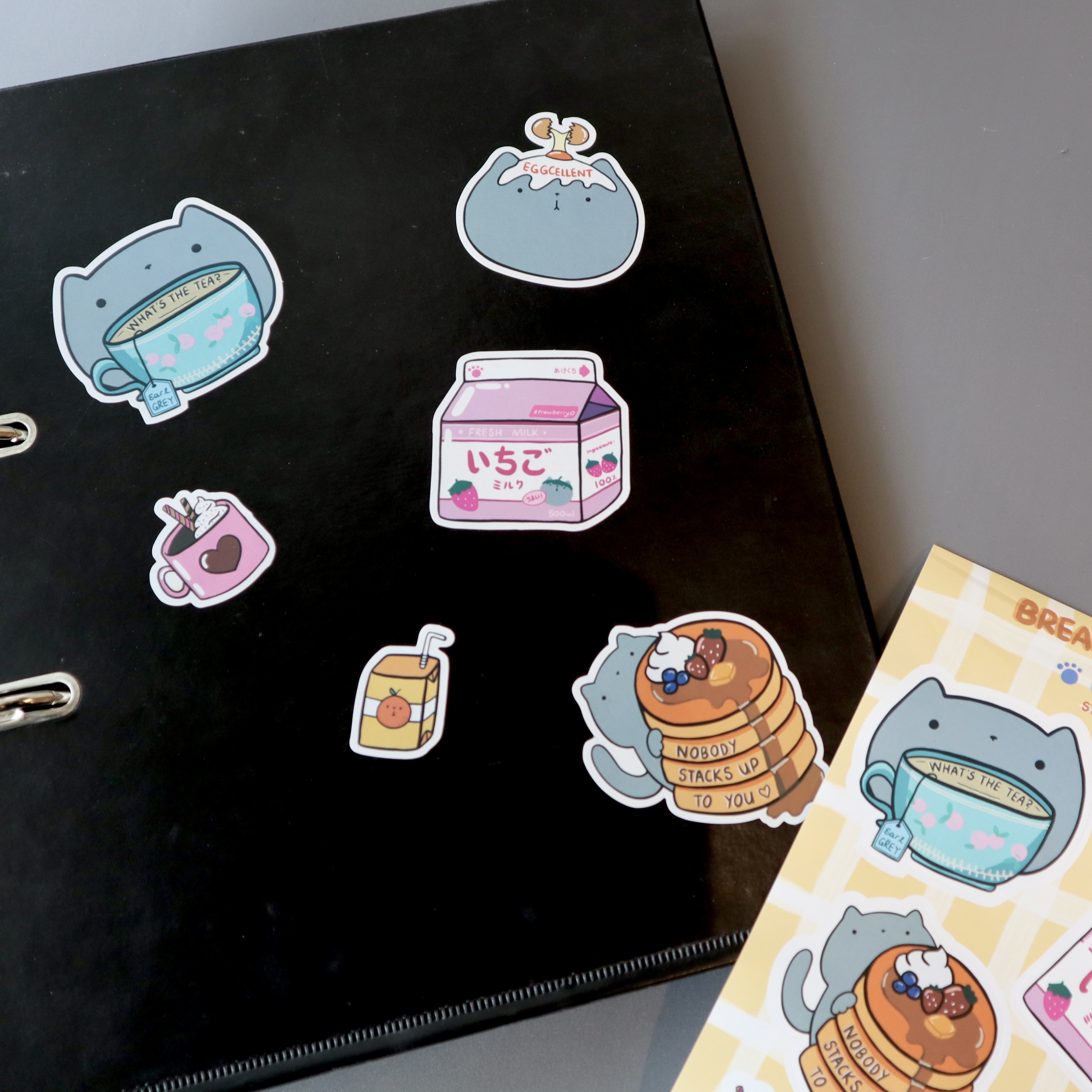 Breakfast Cats Sticker Sheet
