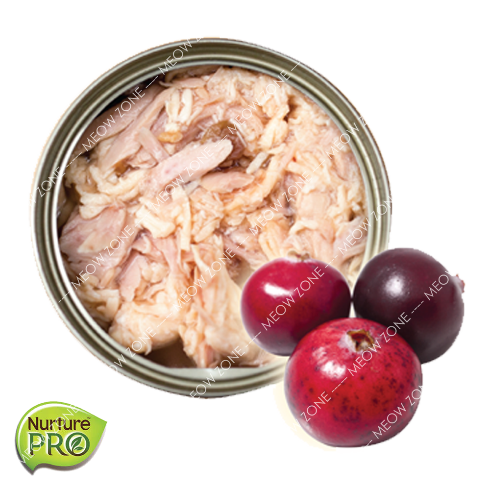 Nurture PRO Lysine 貓貓無穀物主食罐 - 小紅莓尿道健康