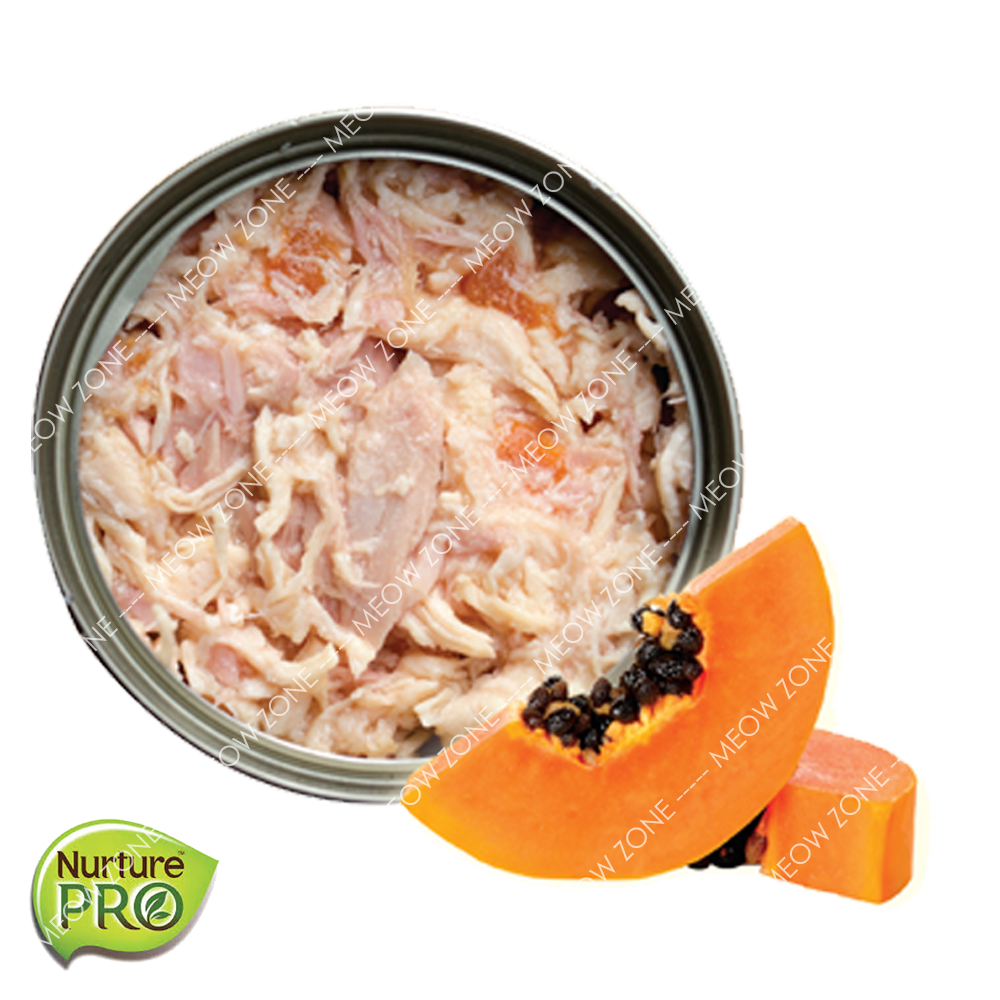 Nurture PRO Lysine 貓貓無穀物主食罐 - 木瓜益腸
