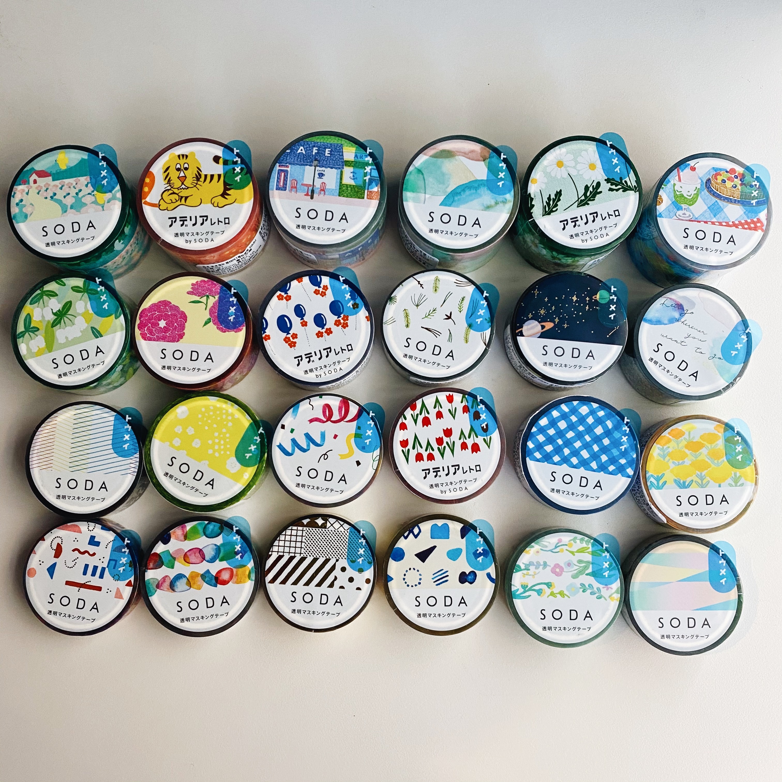 Soda 透明PET膠帶 第二彈！全套24款 贈寶盒  ｜KING JIM