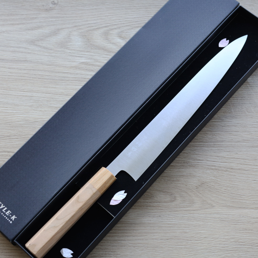 黑崎真 筋引 270mm SG2粉末HSS鋼 櫻花