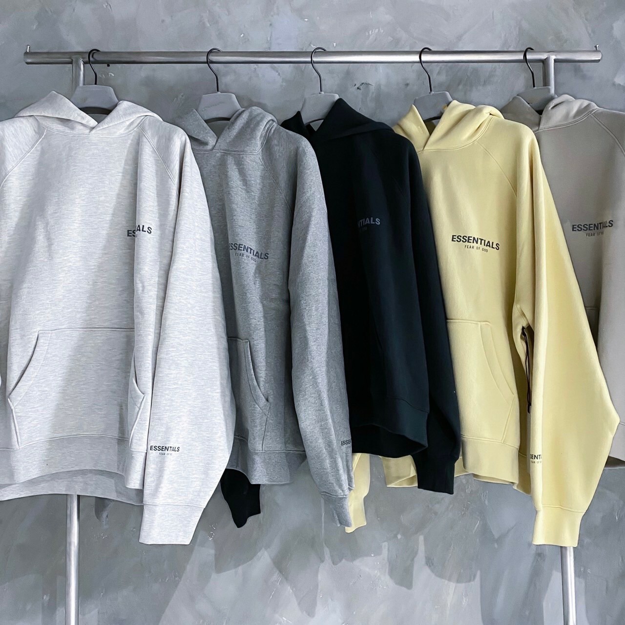 FOG Essentials 新款胸口 反光字體Logo 寬鬆帽T