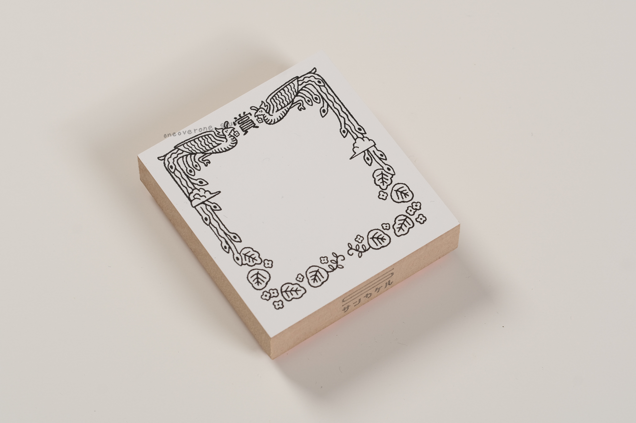 認めた印感謝獎狀花邊橡皮木頭章｜SANBY 日本