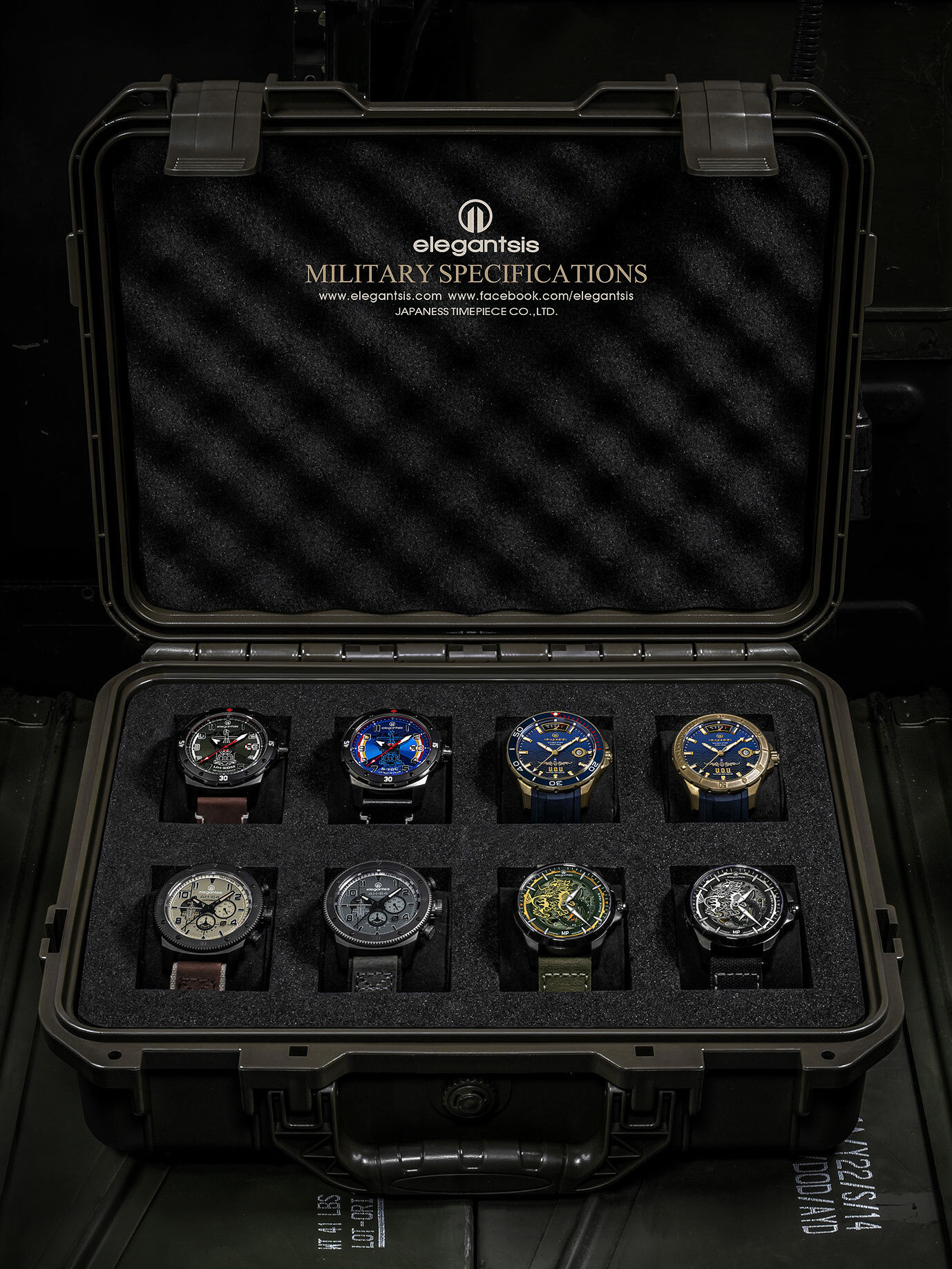 萬年鐘錶 - elegantsis 愛樂時  腕錶收藏防水箱 可收納8只腕錶 (三色可選)